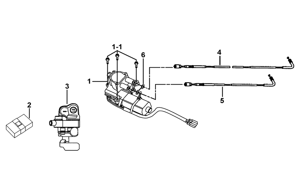 Stellmotor, Schalter & Kontrolleinheit Getriebe vo.