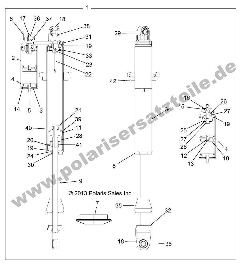 SUSPENSION, FRONT SHOCK SUSPENSION, FRONT SHOCK