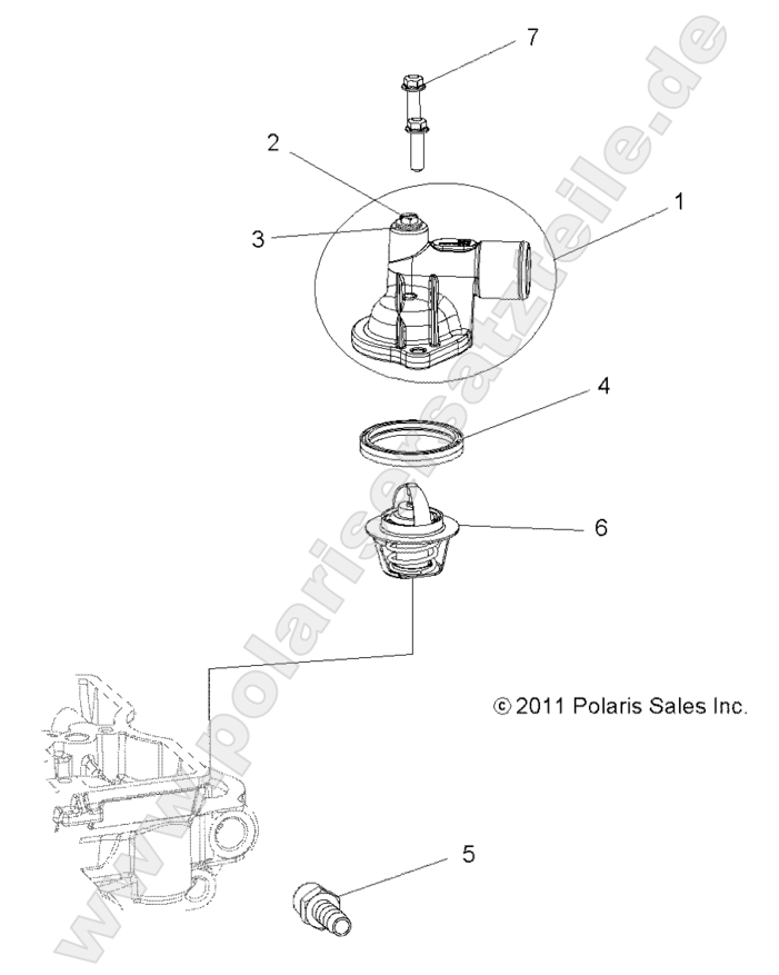 ENGINE, THERMOSTAT and COVER ENGINE, THERMOSTAT and COVER