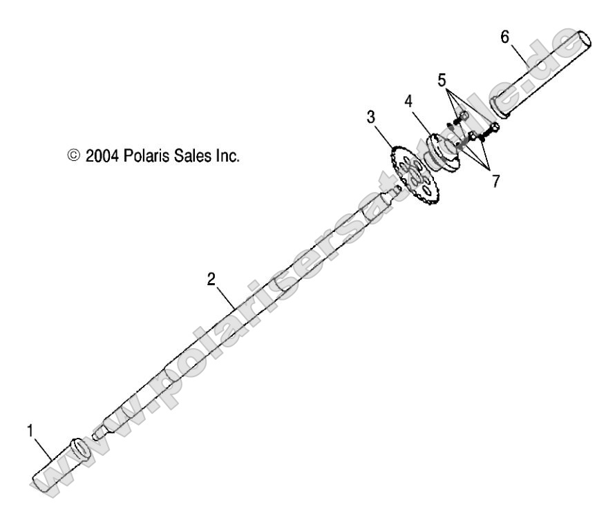 Rear Wheel Axle
