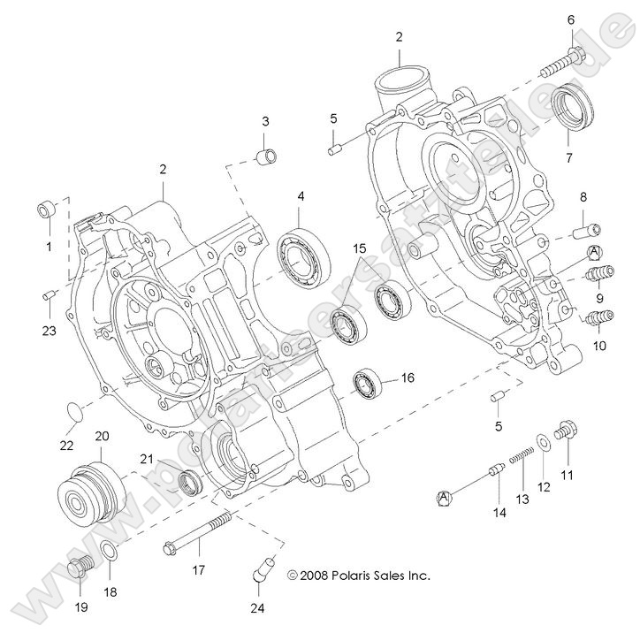 ENGINE, CRANKCASE
