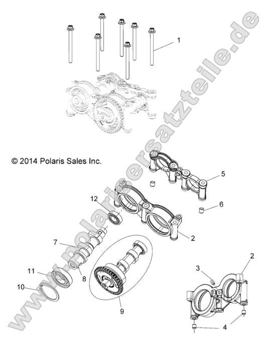 Engine, Cams and Bearing Housing Engine, Cams and Bearing Housing
