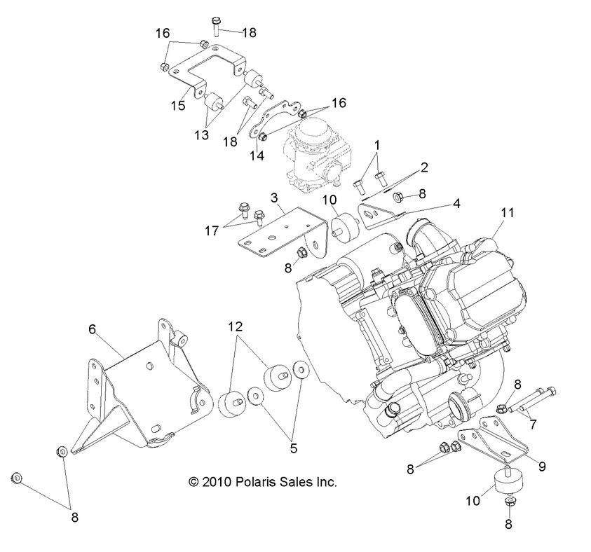 Engine, Mounting