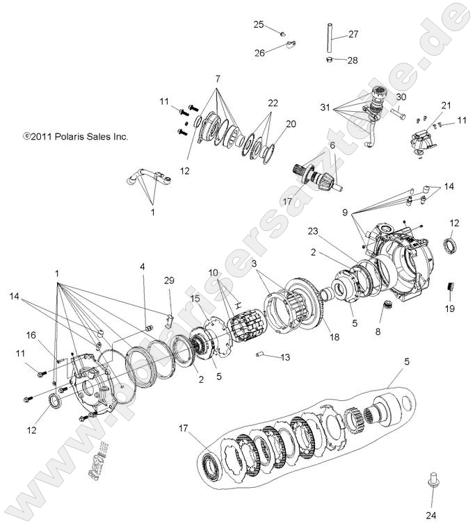 DRIVE TRAIN, FRONT GEARCASE and MOUNTING