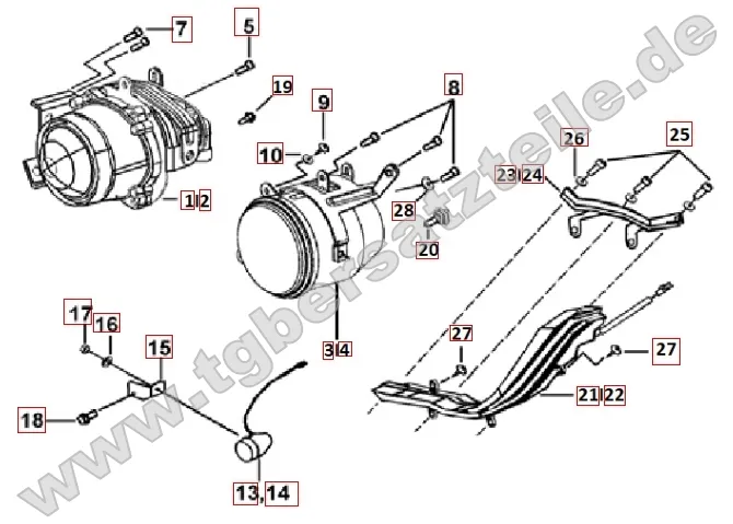 Scheinwerfer - Blinker vorne