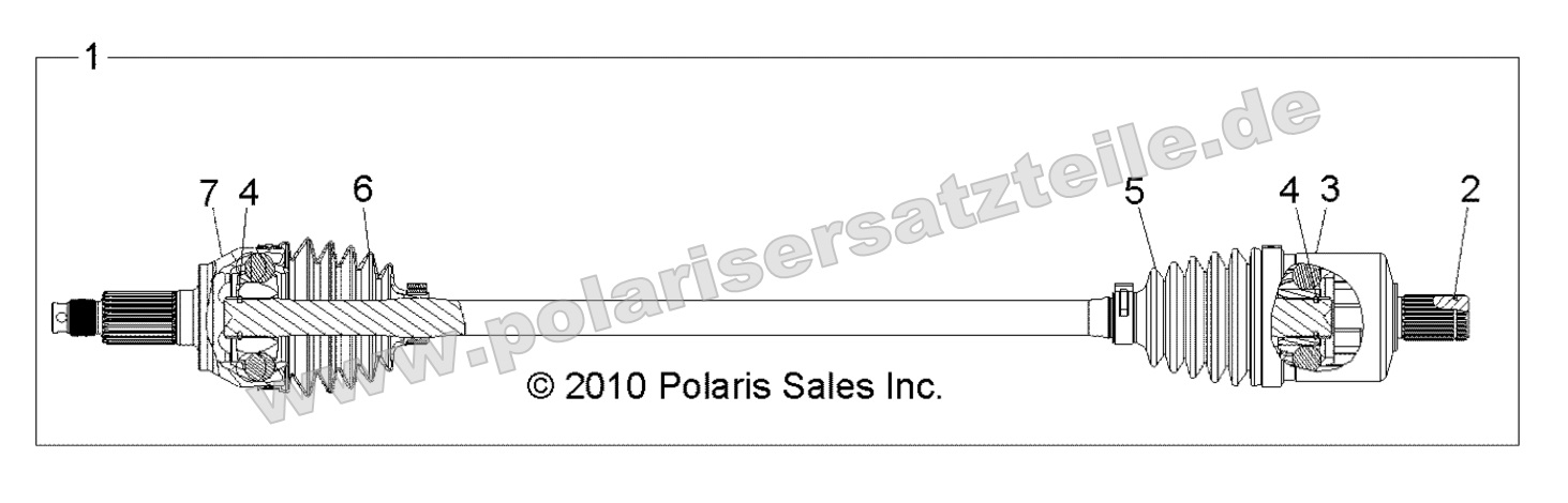 DRIVE TRAIN, FRONT HALF SHAFT DRIVE TRAIN, FRONT HALF SHAFT