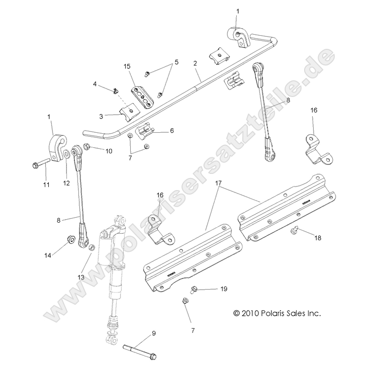 SUSPENSION, STABILIZER BAR, FRONT SUSPENSION, STABILIZER BAR, FRONT