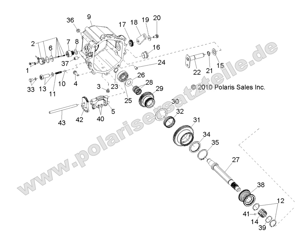 DRIVE TRAIN, MAIN GEARCASE INTERNALS 2 DRIVE TRAIN, MAIN GEARCASE INTERNALS 2