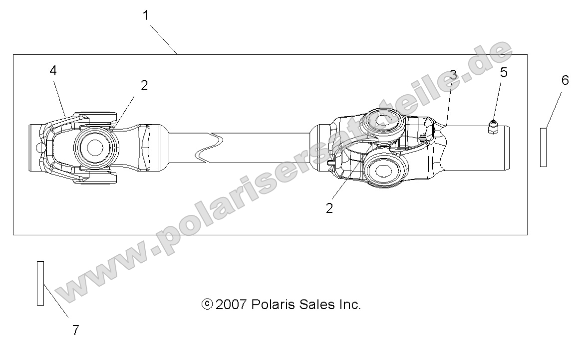Drive Train, Front Prop Shaft Drive Train, Front Prop Shaft