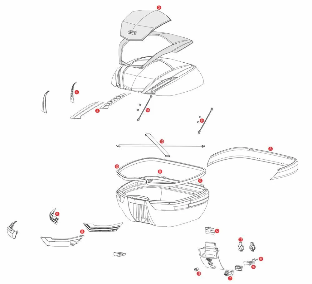 GIVI-V47-Monokey-Topcase-Teilekatalog GIVI V47N