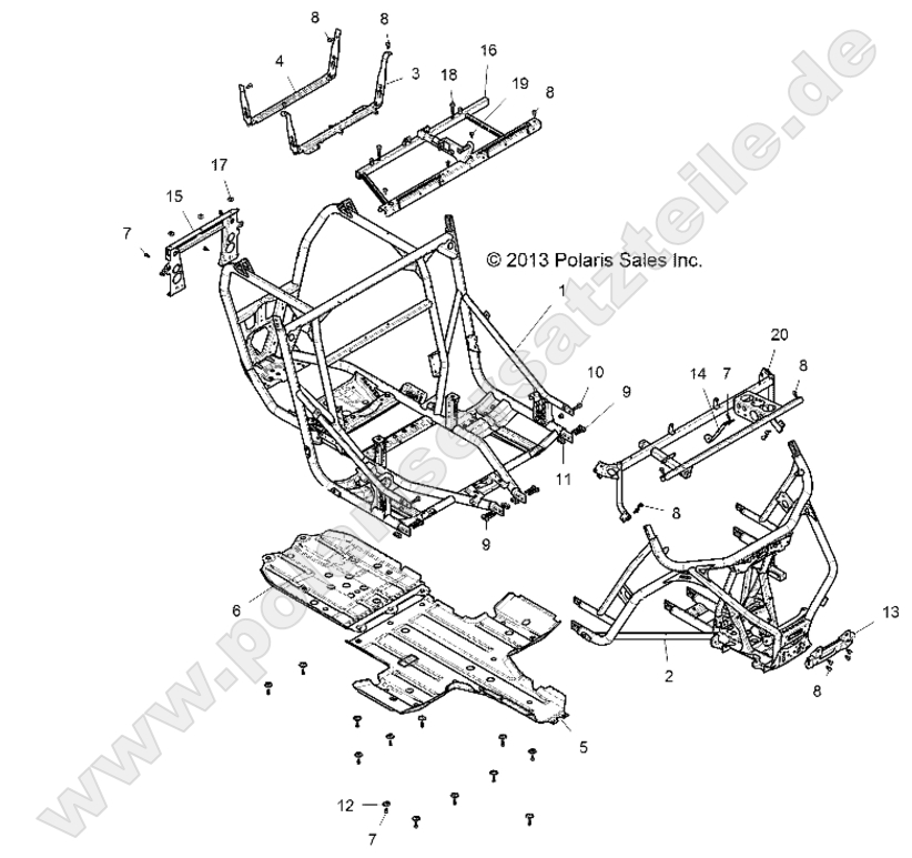 CHASSIS, MAIN FRAME AND SKID PLATES CHASSIS, MAIN FRAME AND SKID PLATES