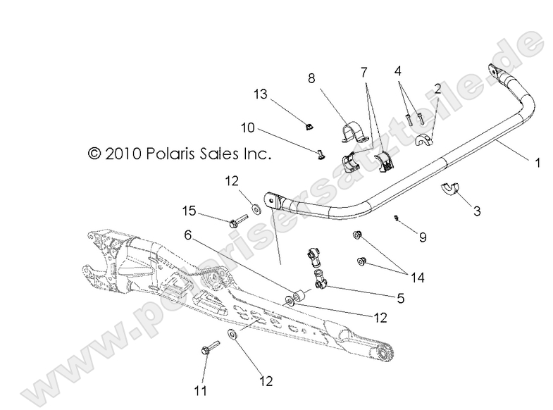 SUSPENSION, TORSION BAR, REAR SUSPENSION, TORSION BAR, REAR