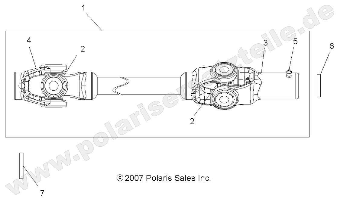 DRIVE TRAIN, FRONT PROP SHAFT DRIVE TRAIN, FRONT PROP SHAFT