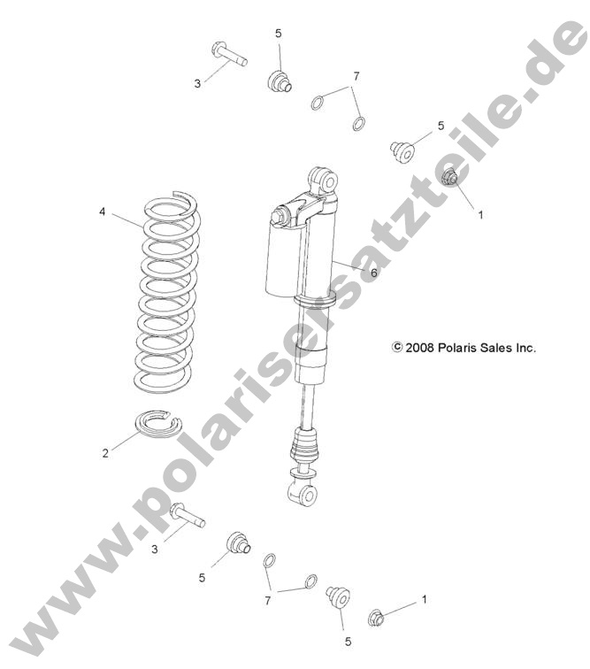 SUSPENSION, REAR SHOCK MOUNTING SUSPENSION, REAR SHOCK MOUNTING