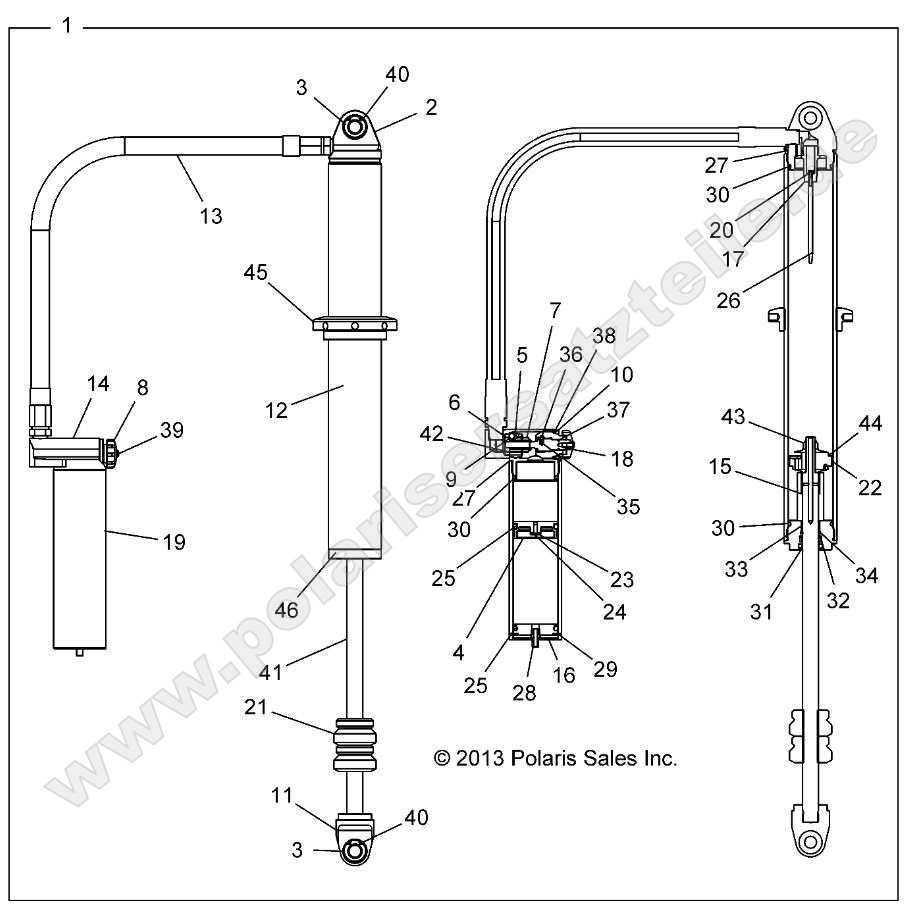 SUSPENSION, REAR SHOCK SUSPENSION, REAR SHOCK