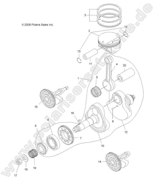 ENGINE, CRANKSHAFT and PISTON ENGINE, CRANKSHAFT and PISTON