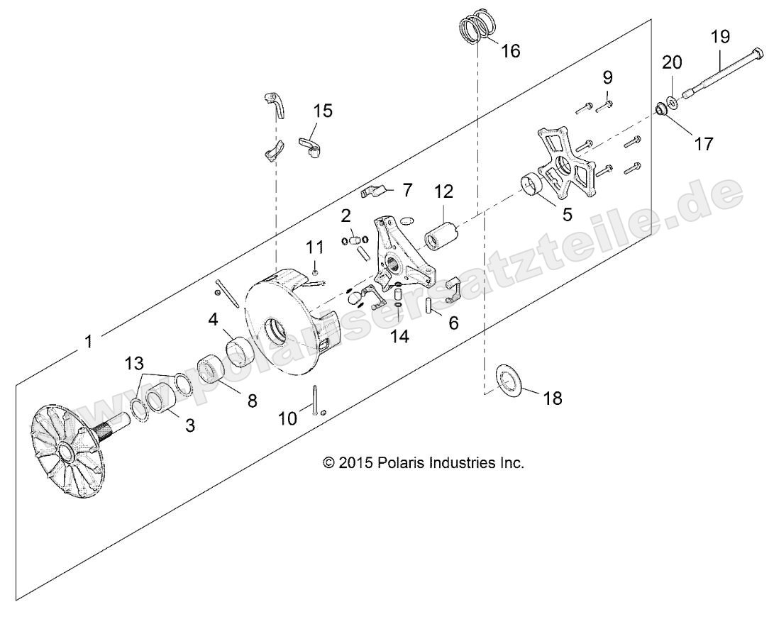 DRIVE TRAIN, PRIMARY CLUTCH DRIVE TRAIN, PRIMARY CLUTCH