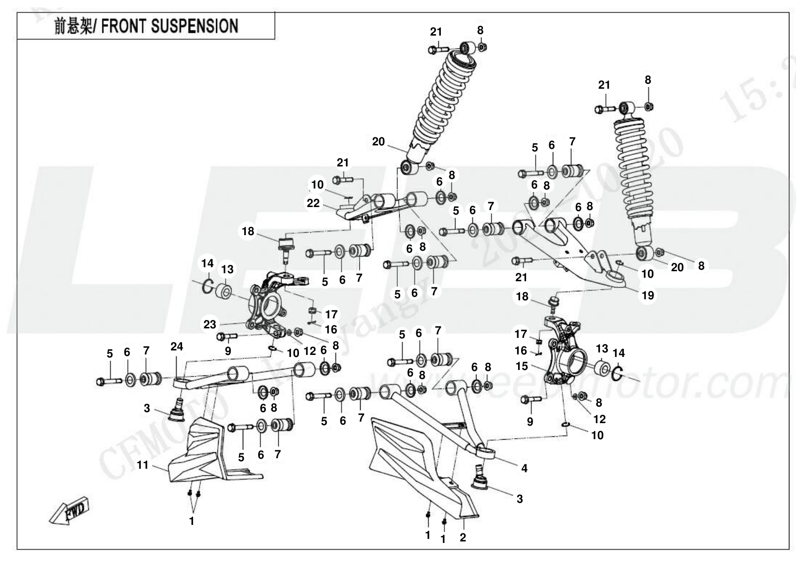 F05 FRONT SUSPENSION F05 FRONT SUSPENSION