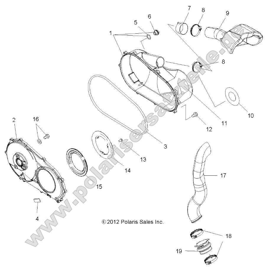 Body, Clutch Cover and Ducting Body, Clutch Cover and Ducting
