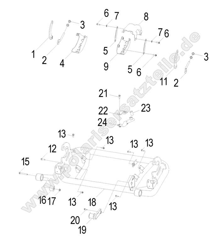 CHASSIS, SWING ARM CHASSIS, SWING ARM