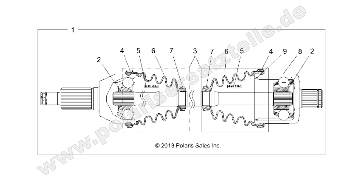 DRIVE TRAIN, REAR HALF SHAFT DRIVE TRAIN, REAR HALF SHAFT