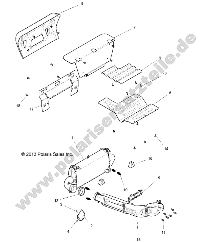ENGINE, EXHAUST SYSTEM ENGINE, EXHAUST SYSTEM