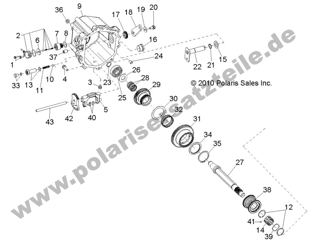 DRIVE TRAIN, MAIN GEARCASE INTERNALS 2