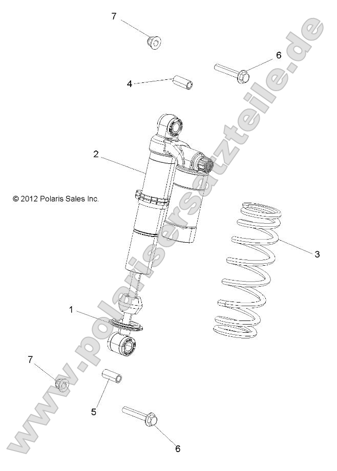 Suspension, Shock, Front, Mounting