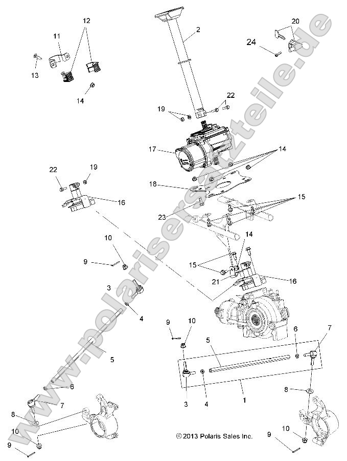 Steering, Steering Post Asm.