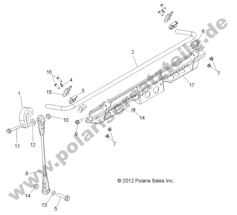 SUSPENSION, STABILIZER BAR, FRONT SUSPENSION, STABILIZER BAR, FRONT