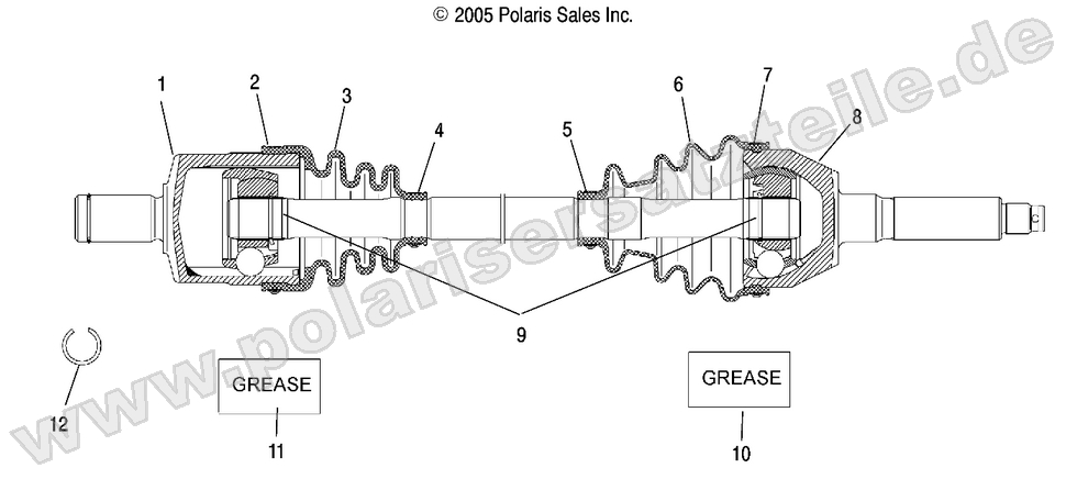 DRIVE SHAFT, FRONT DRIVE SHAFT, FRONT