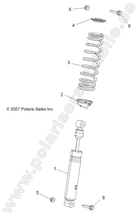 SUSPENSION, SHOCK, FRONT SUSPENSION, SHOCK, FRONT
