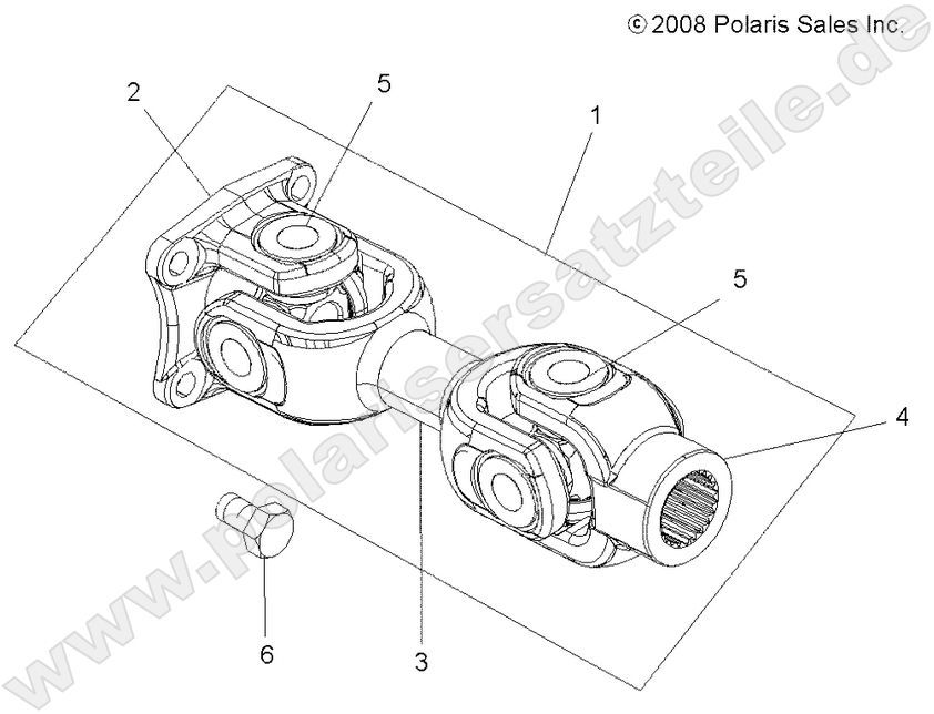 DRIVE TRAIN, PROP SHAFT, REAR
