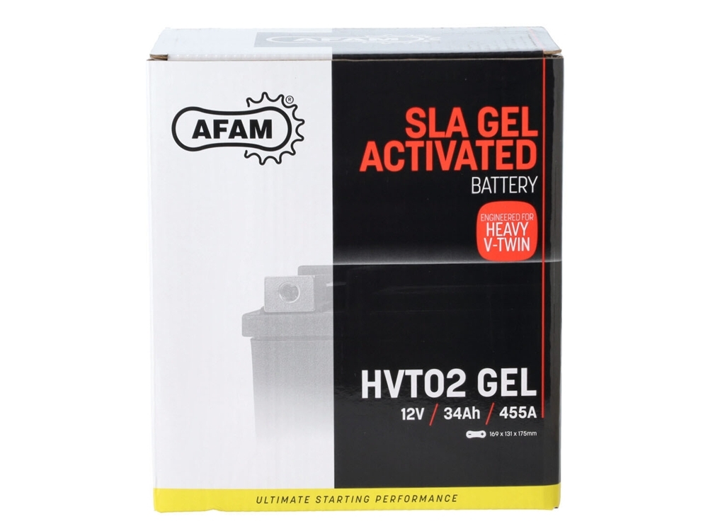 AFAM HVT 02 GEL SLA Batterie 12V 34AH 455A - Einbaufertig (YIX30L YTX30L-BS 66010 HVT02) AFAM HVT 02 GEL SLA Batterie 12V 34AH 455A - Einbaufertig (YIX30L YTX30L-BS 66010 HVT02)