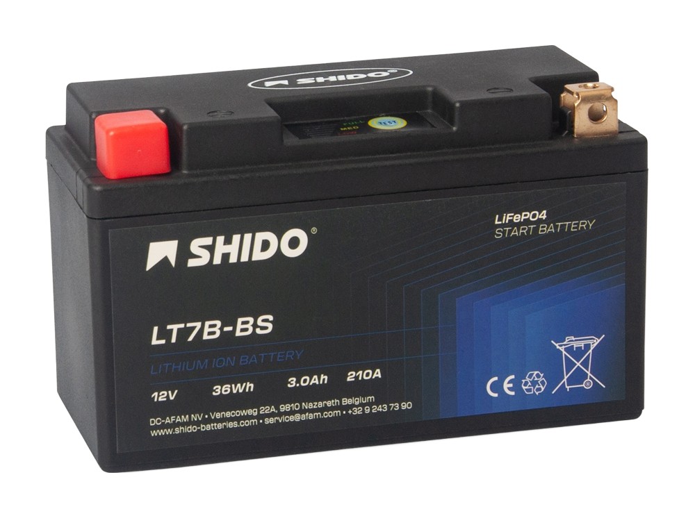 Shido LT7B-BS Lithium Ionen Batterie 12V LiFePO4 (YT7B-BS NT7B) Shido LT7B-BS Lithium Ionen Batterie 12V LiFePO4 (YT7B-BS NT7B)