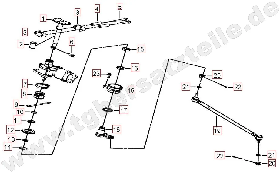 Lenksäule-Spurstange Lenksäule-Spurstange