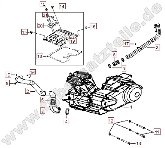 Motor - Abdeckung Zylinderkopf