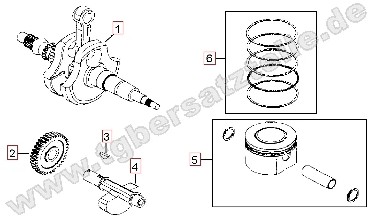 Kurbelwelle - Kolben Kurbelwelle - Kolben