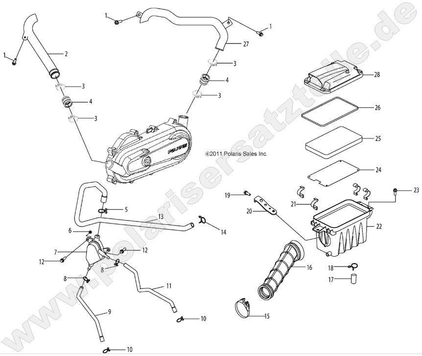 ENGINE, AIR INTAKE SYSTEM ENGINE, AIR INTAKE SYSTEM
