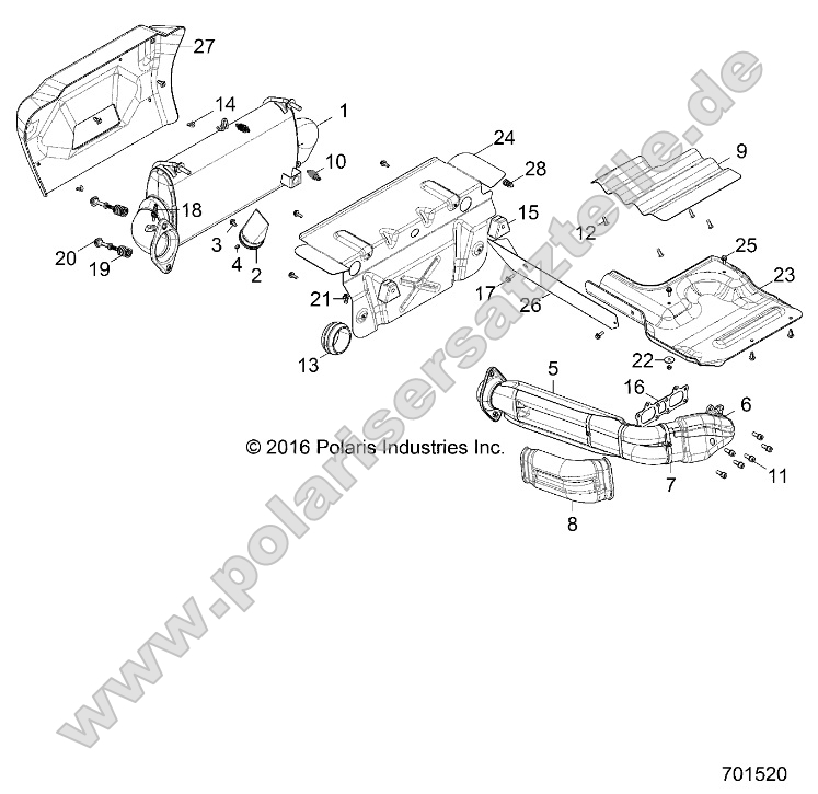 Engine, Exhaust System (701520) Engine, Exhaust System (701520)