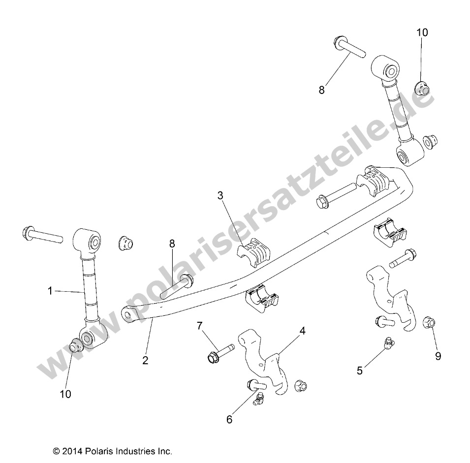 SUSPENSION, STABILIZER BAR, FRONT SUSPENSION, STABILIZER BAR, FRONT
