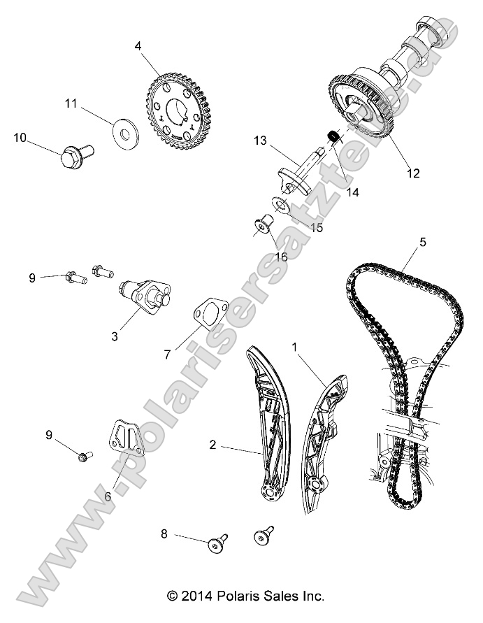 Engine, Cam Chain and Sprocket Engine, Cam Chain and Sprocket