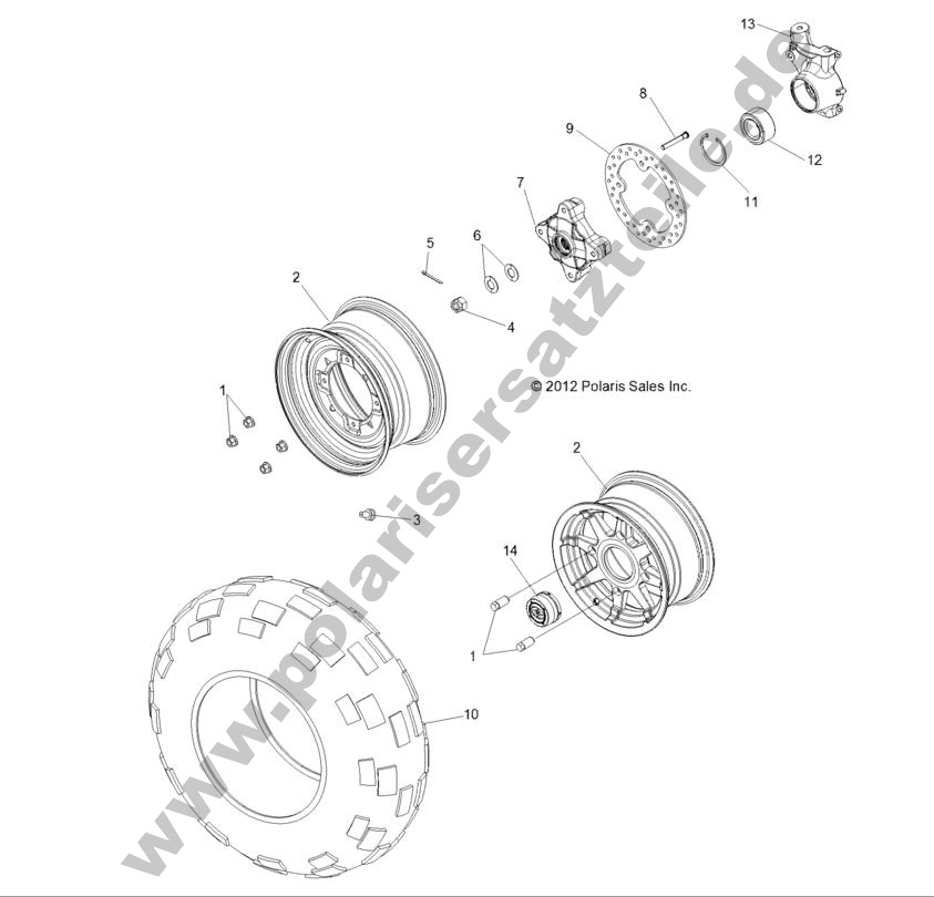 WHEELS, FRONT WHEELS, FRONT