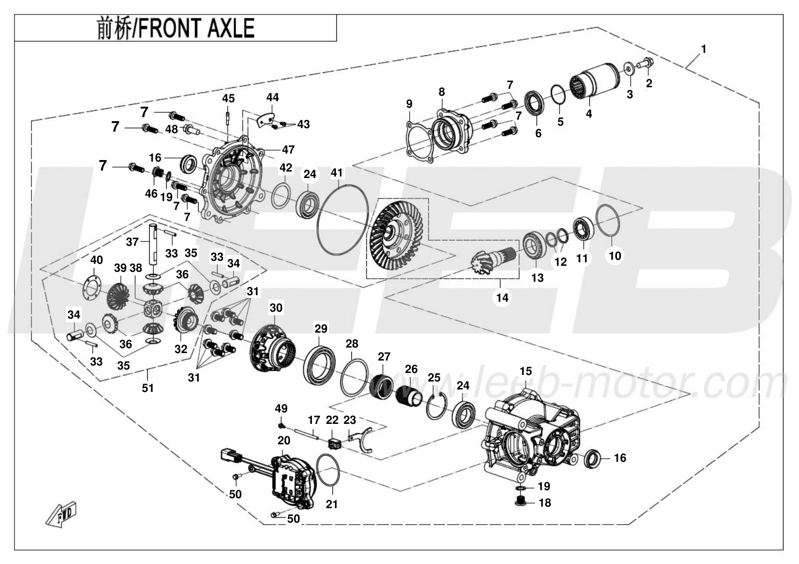F31 FRONT AXLE F31 FRONT AXLE