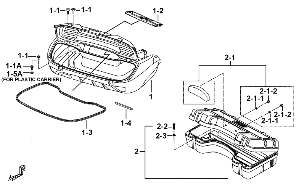 Transportbox hinten