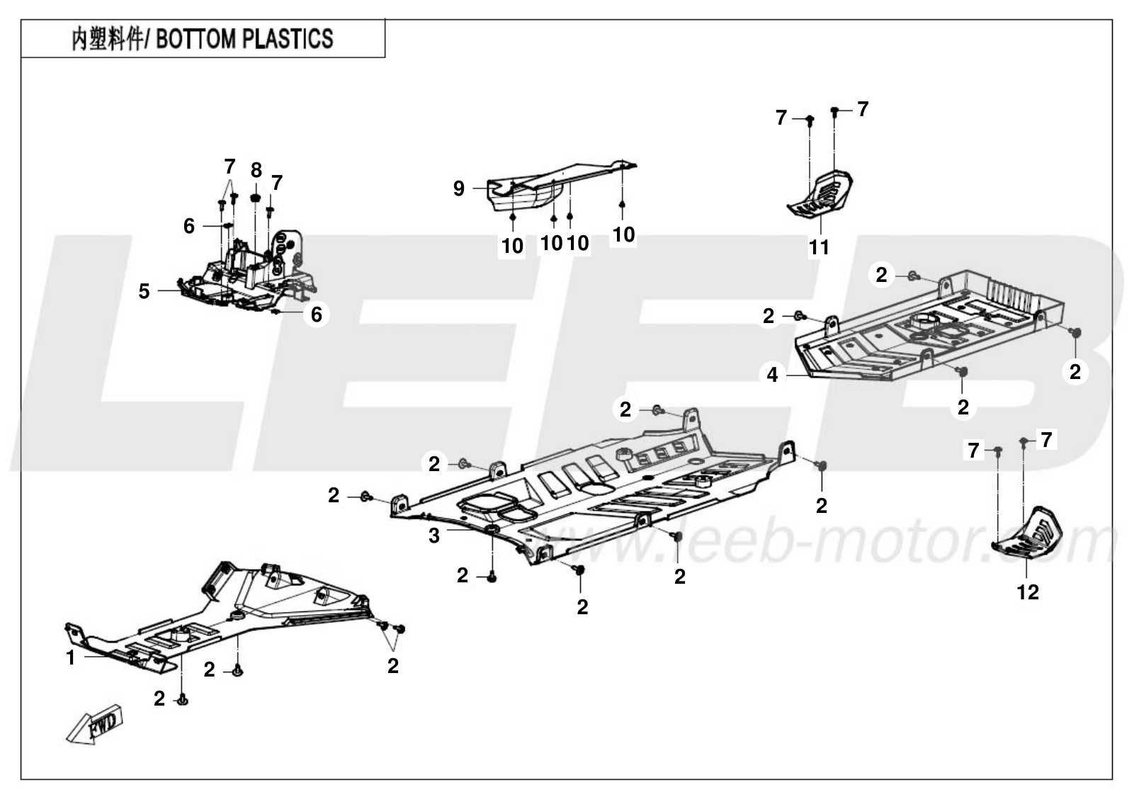 F04-5 BOTTOM PLASTICS F04-5 BOTTOM PLASTICS