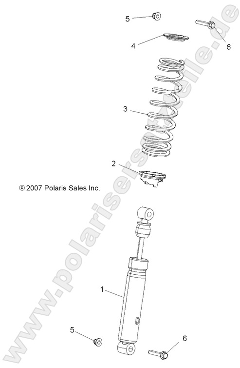 SUSPENSION, SHOCK, FRONT SUSPENSION, SHOCK, FRONT