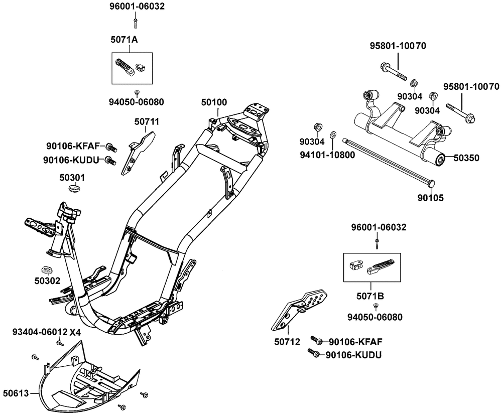 Rahmen & Motorhalter