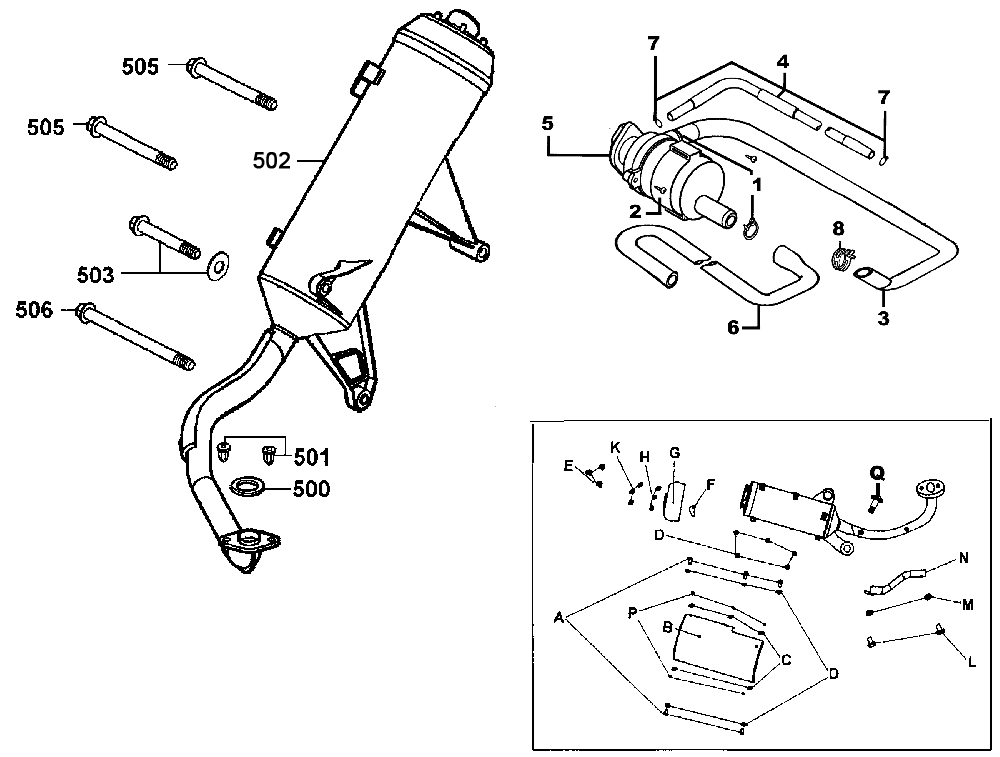 Auspuff &amp; Sekundärluftsystem