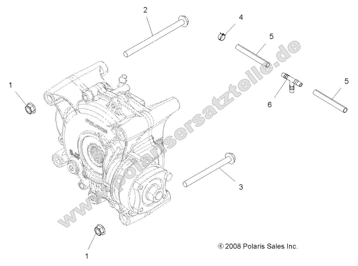 Drive Train, Gearcase Mounting, Rear